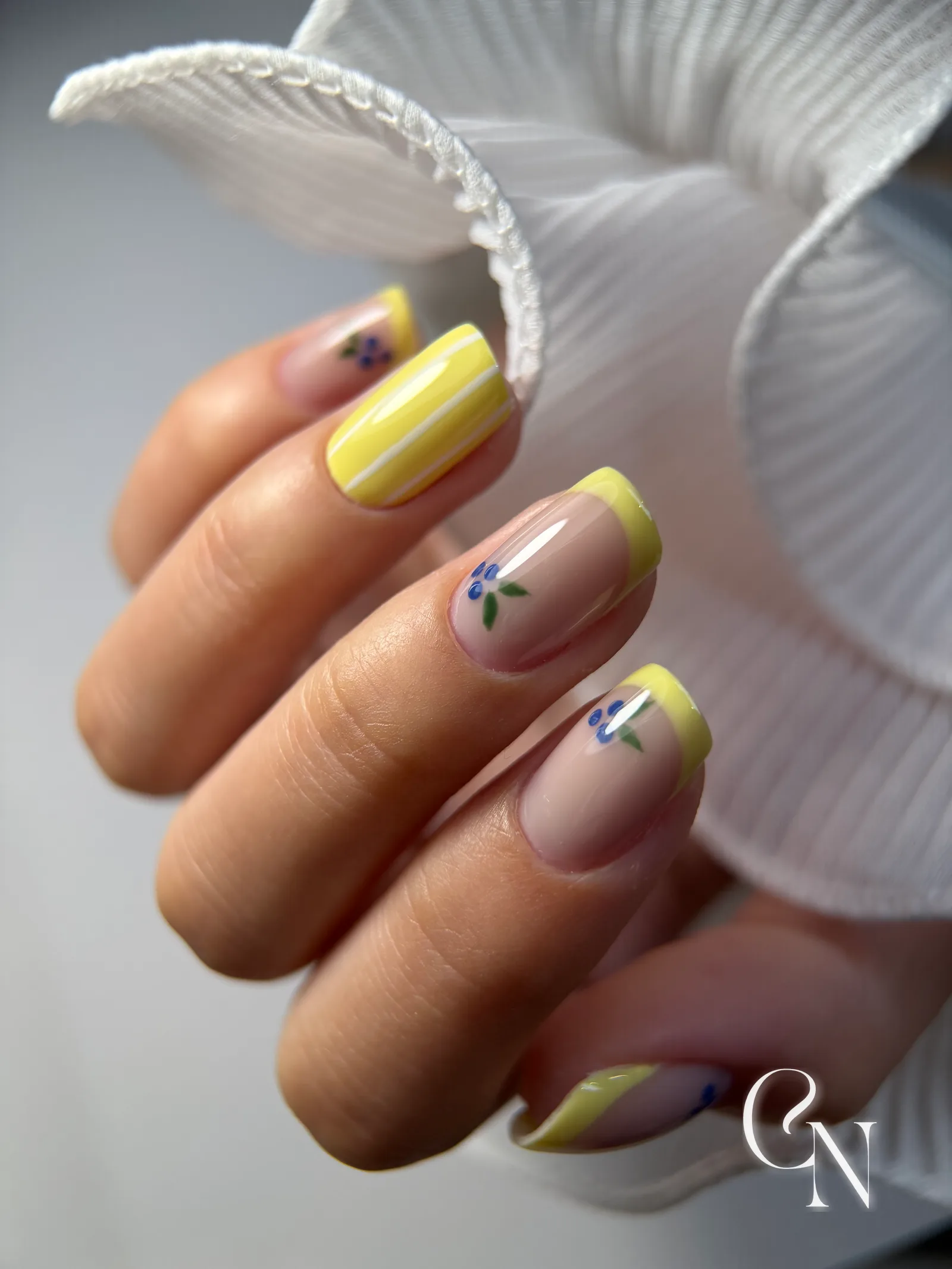 pose fruitée ongles naturels